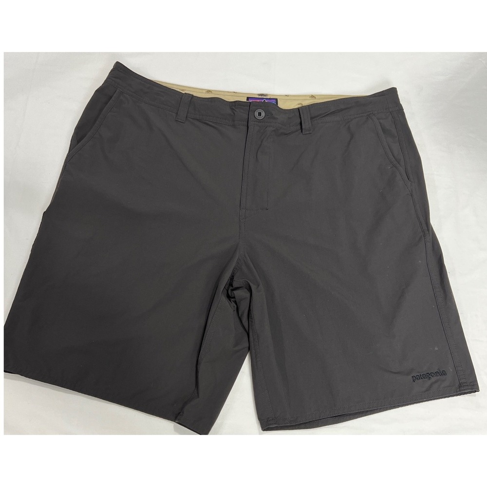 Patagonia Shorts Mens Size 40 Dark Grey Nylon Spandex Stretch Hiking Outdoor D31